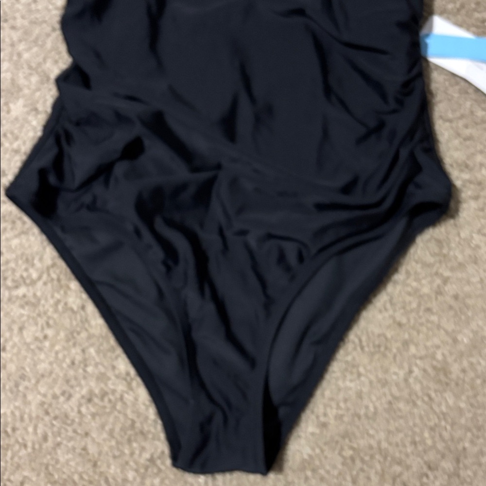Cupshe Black Palm Tree One-Piece, NWT - Picture 4 of 5